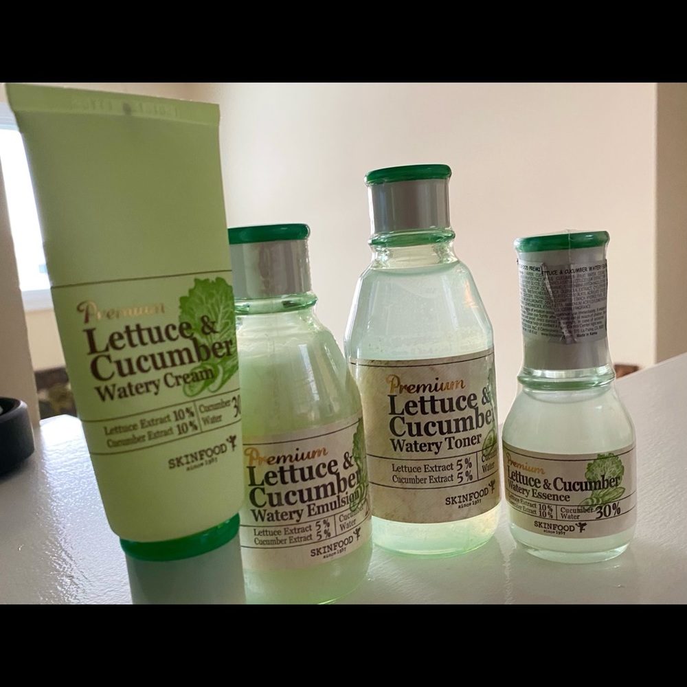 Premium lettuce/cucumber skincare set